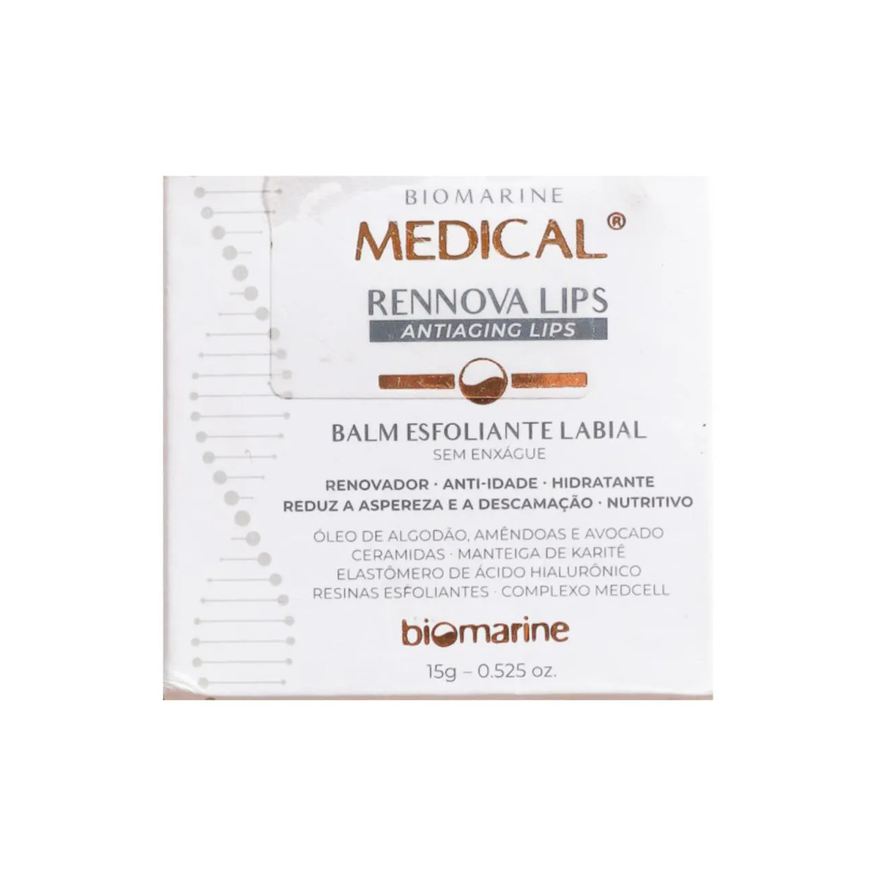 Biomarine Medical Rennova Lips Balm Esfoliante Labial 15g