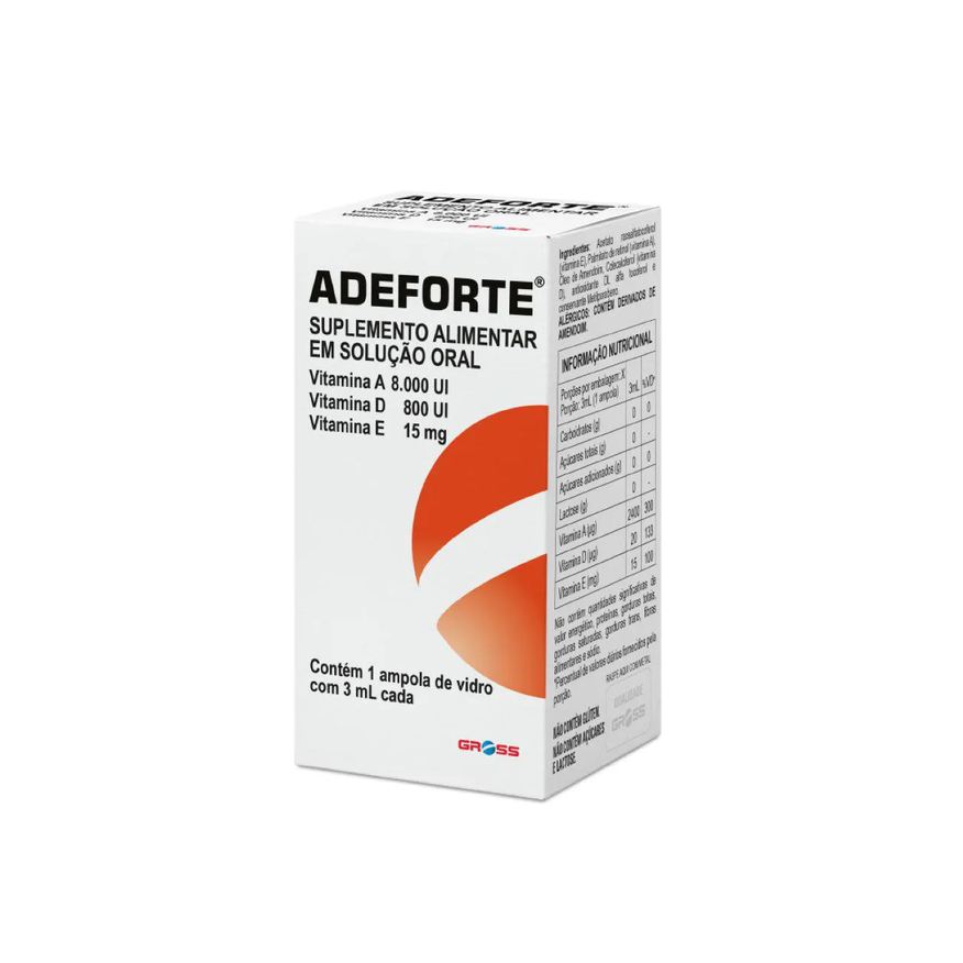 Adeforte Polivitamínico 8.000UI 1 ampola de 3ml