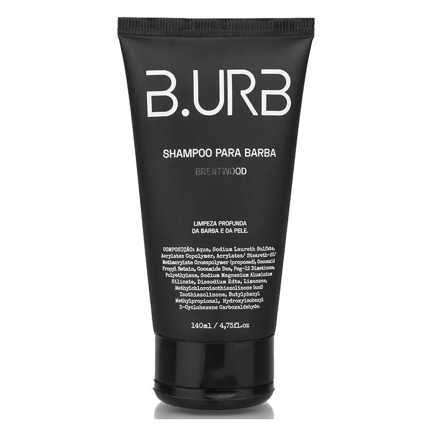 B.urb Shampoo para Barba Brentwood com Microesferas Esfoliantes 140ml Barba Urbana