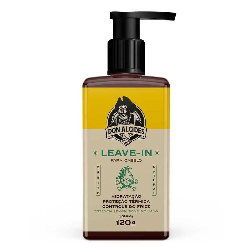 Don Alcides Leave-in para Cabelo Lemon Bone com Proteção Térmica 120g