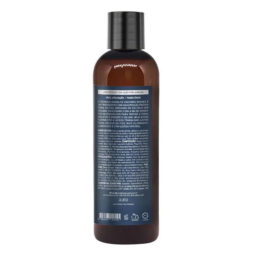 Desmaia Shampoo Barba Liso Intenso Ação Prolongada 120ml Red Nek