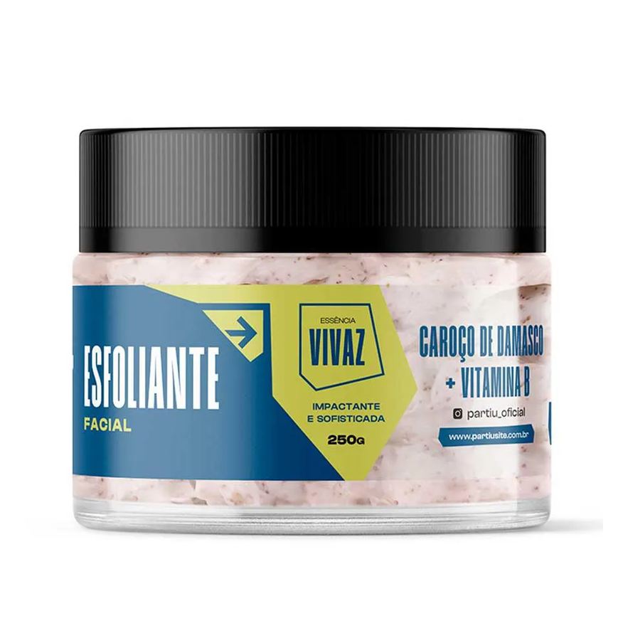 Partiu Esfoliante Facial Vivaz 250g Caroço de Damasco Antioxidante