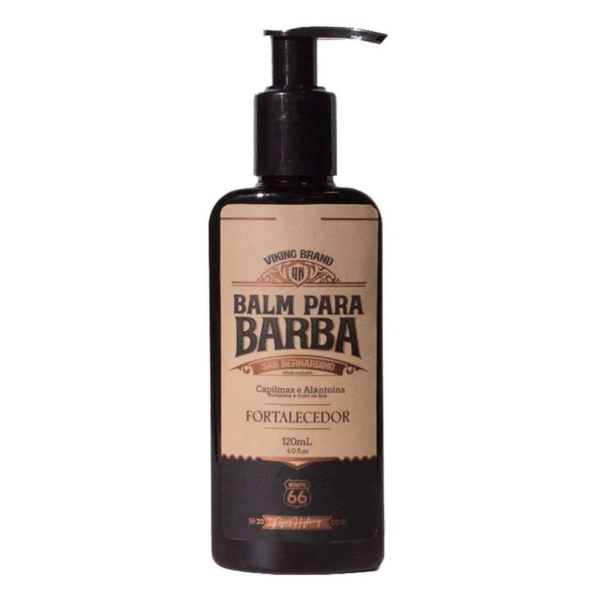 Viking Balm para Barba San Bernardino Fortalecedor Route 66 120ml