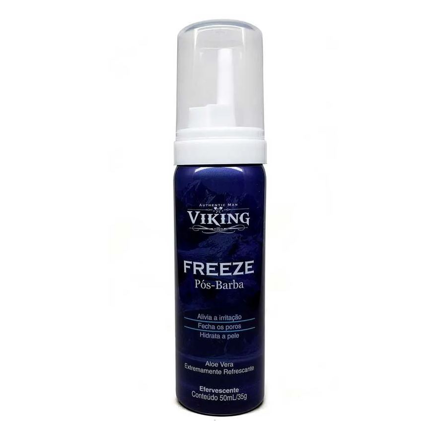 Viking Freeze Pós Barba Efervescente Alivia Hidrata e Refresca 50ml