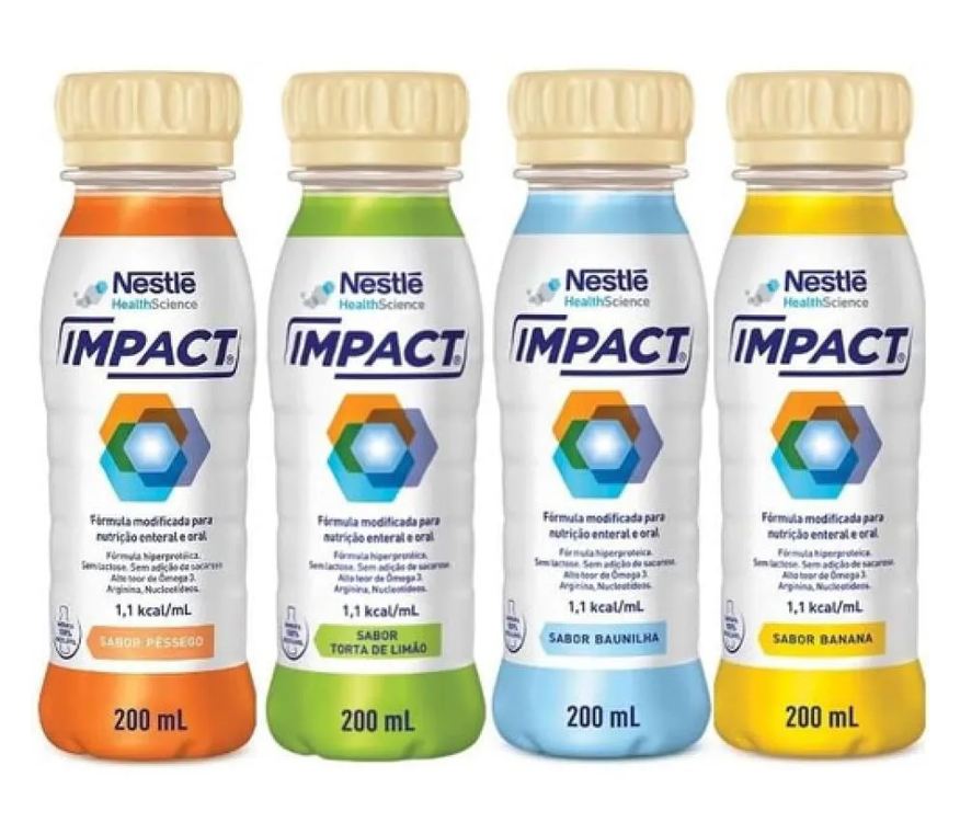 Nestlé Impact 200ml Sabores Nestle Pack 2 unidades Escolha o Sabor Pêssego