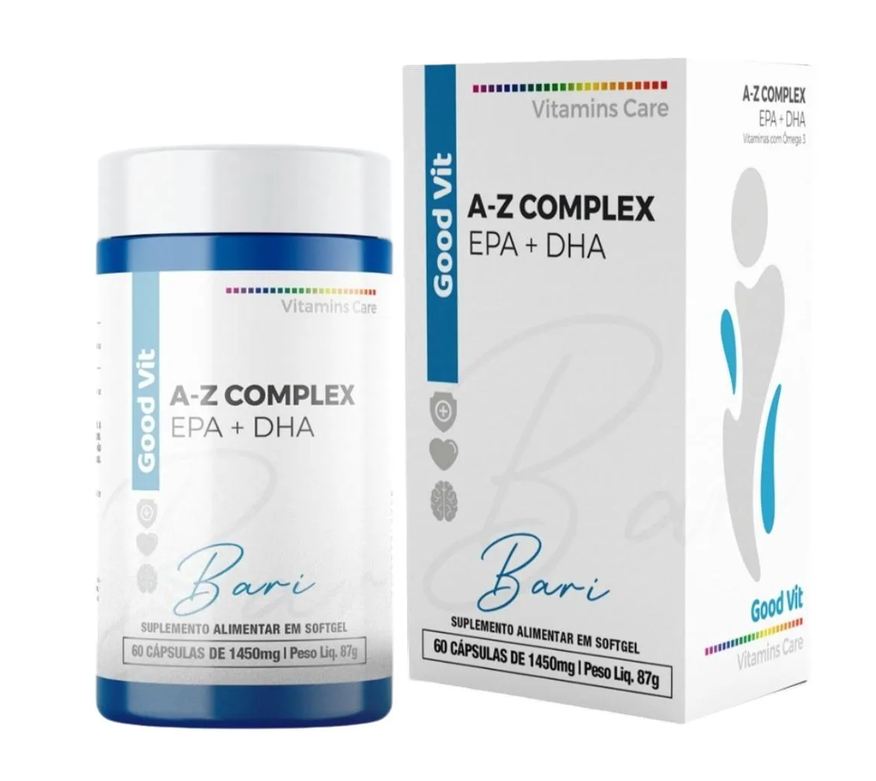Good Vit A-Z Complex 60 Cápsulas Softgel Minerais Pós Bariátrica