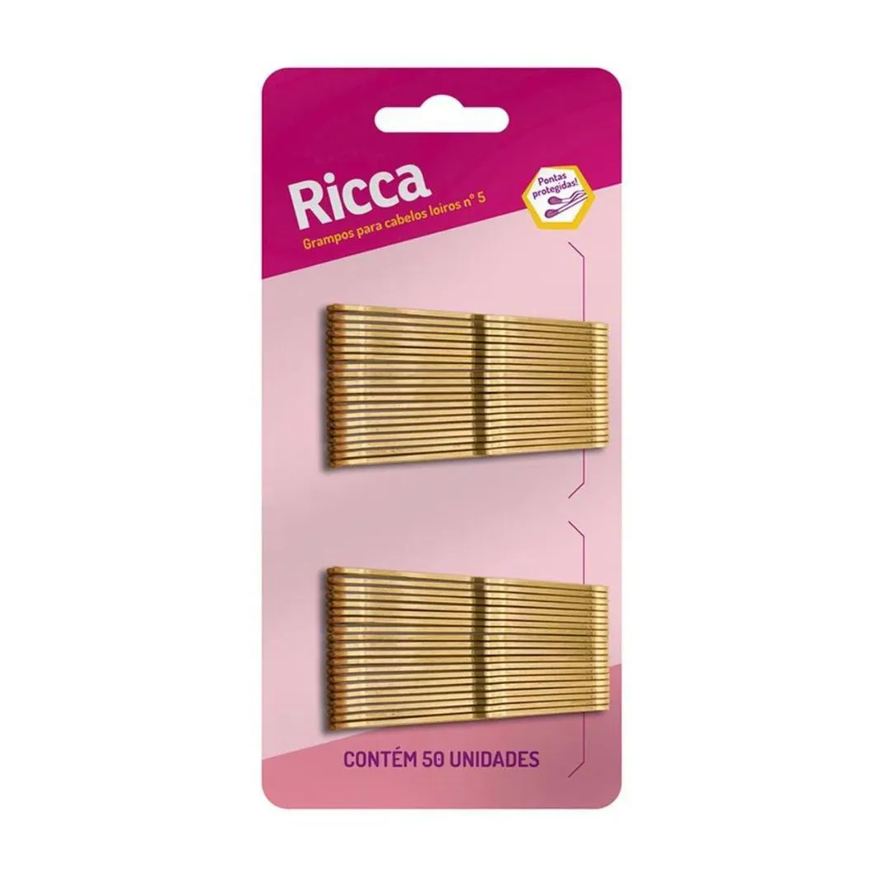 Big Universo Grampo para Cabelos Loiros Nº 5 Ricca Cód.341