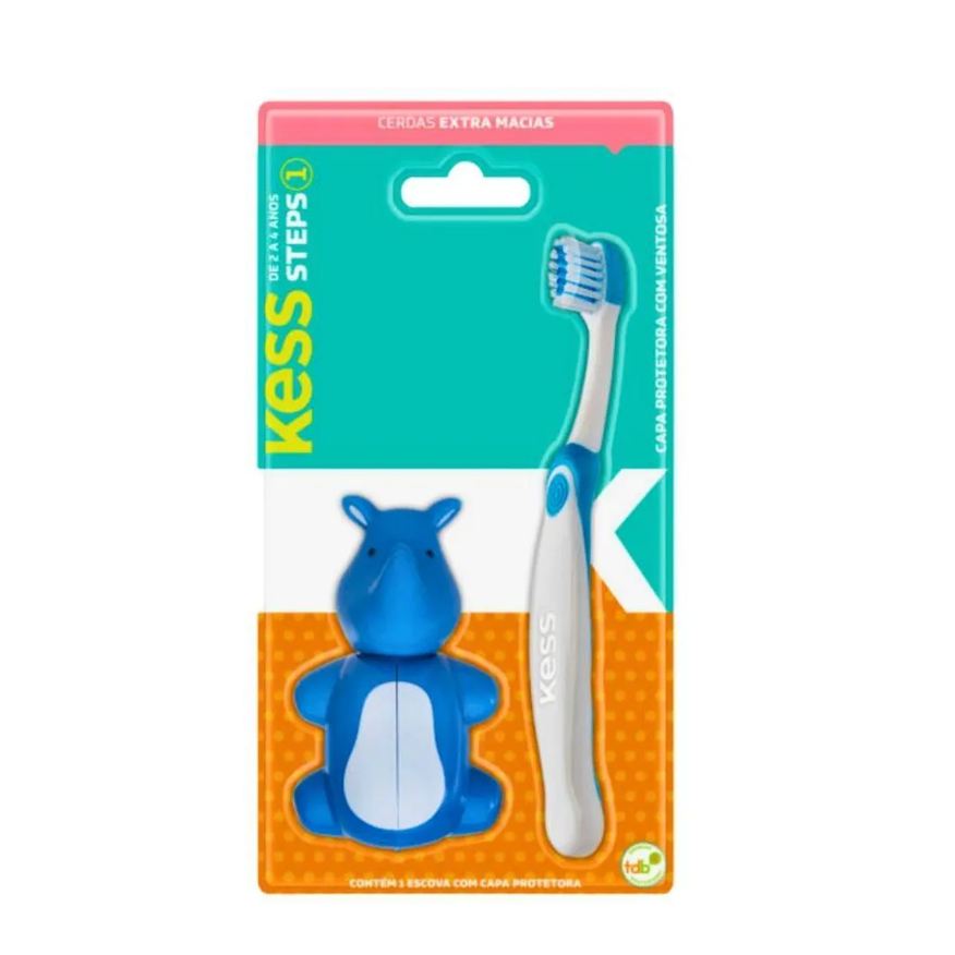Big Universo Escova Dental com Capa Protetora Kess Belliz Azul Cod.2037