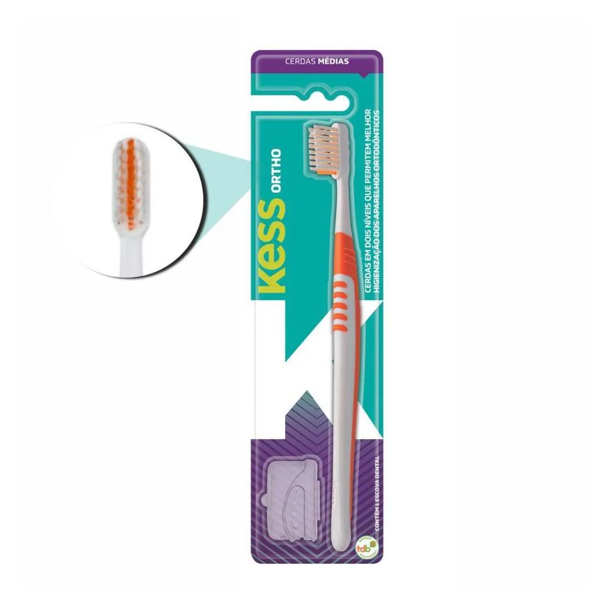 Big Universo Escova Dental Kess Ortodôntica Cores Sortidas Cód.1992