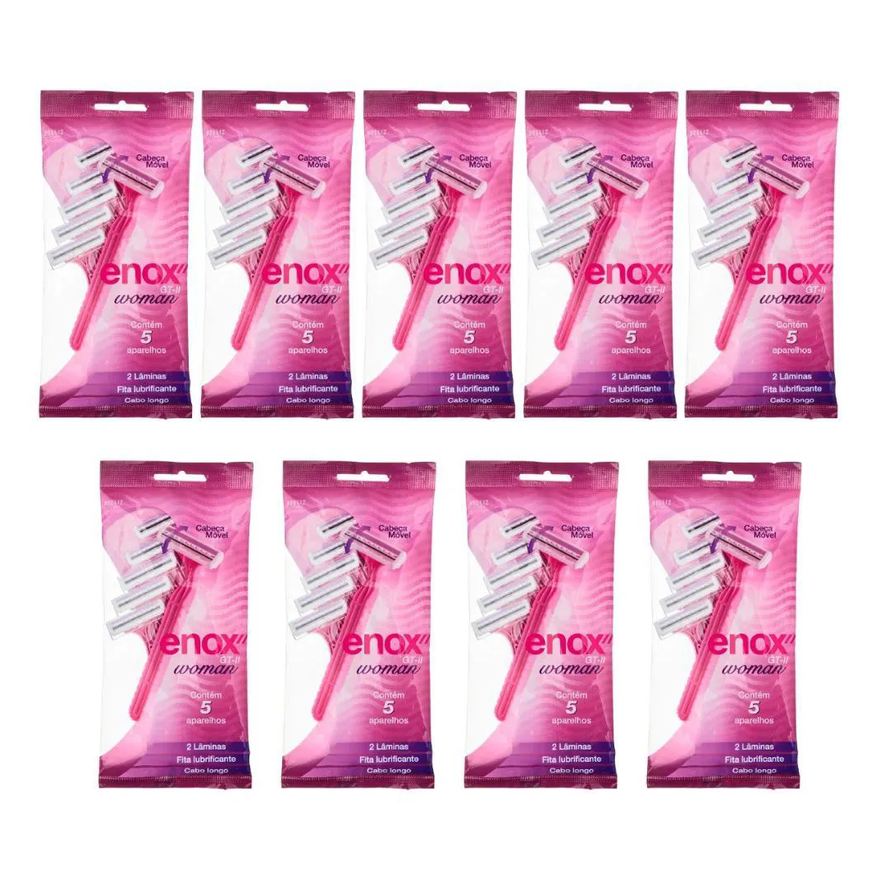 Big Universo Kit Aparelho de Depilar Descartável Enox Gt-2 Woman Cód.1757 C/9