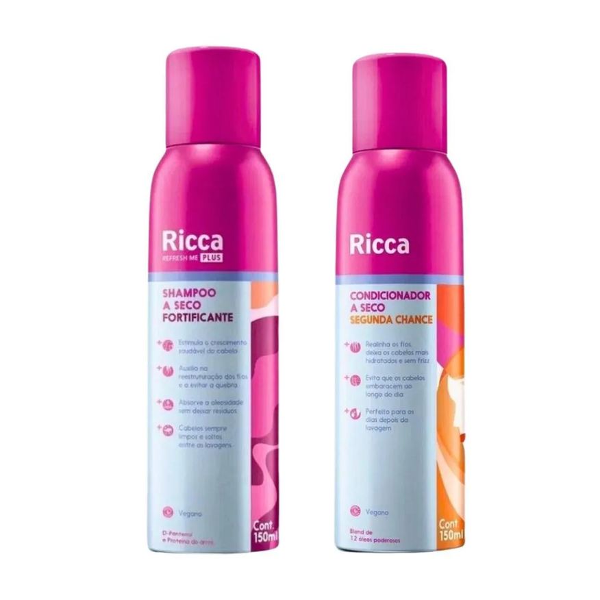 Big Universo Kit Shampoo + Condicionador Belliz Ricca A Seco C/2 Unidades