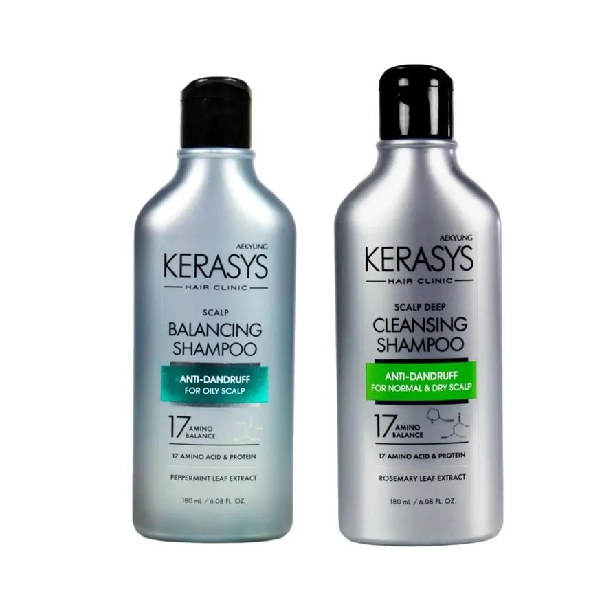 Kerasys Scalp Balancing Shampoo 180ml + Deep Cleansing Shampoo 180ml