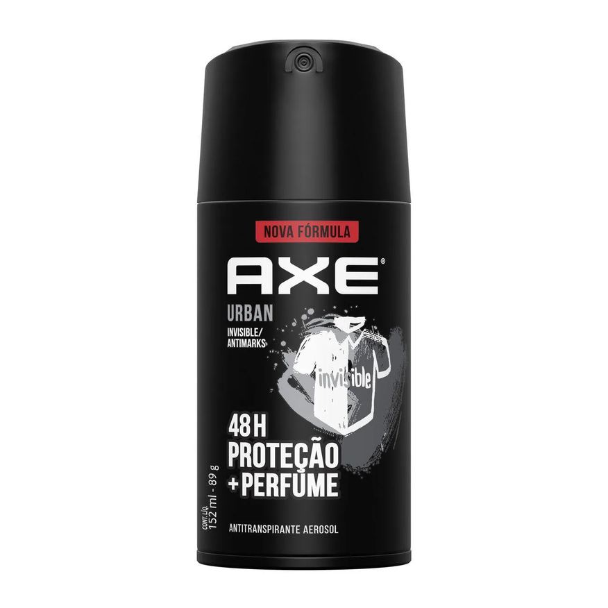 Axe Desodorante Antitranspirante Aerosol Urban Invisible Masculino 48h 152ml