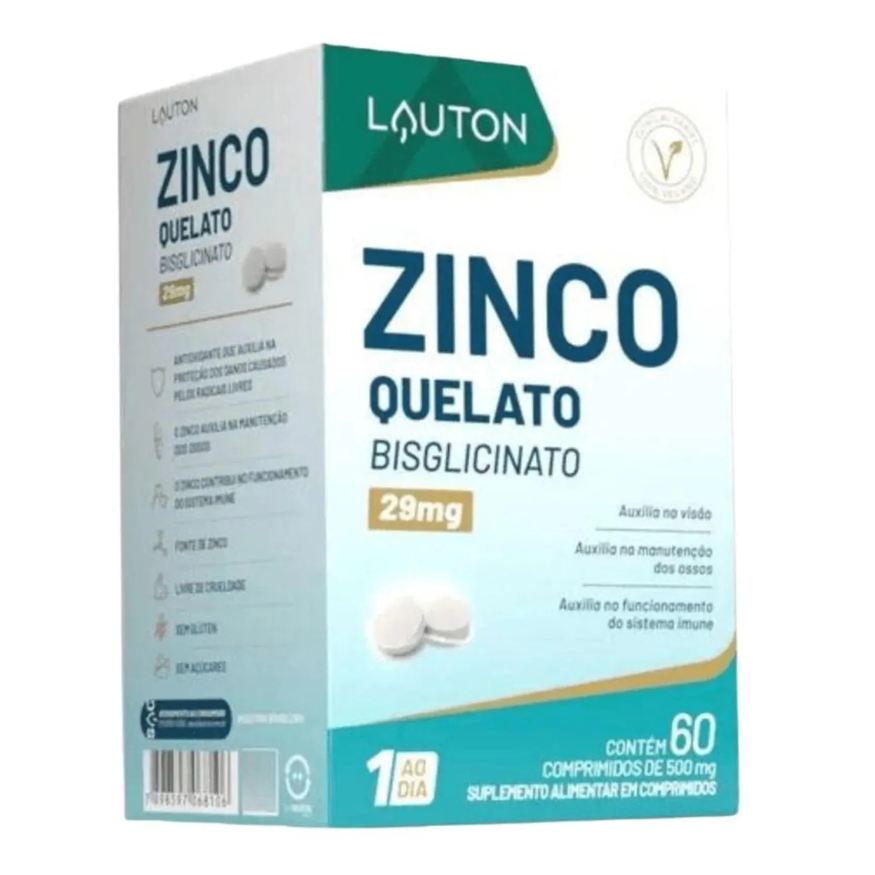 Lauton Zinco Quelato 29mg 60 comprimidos