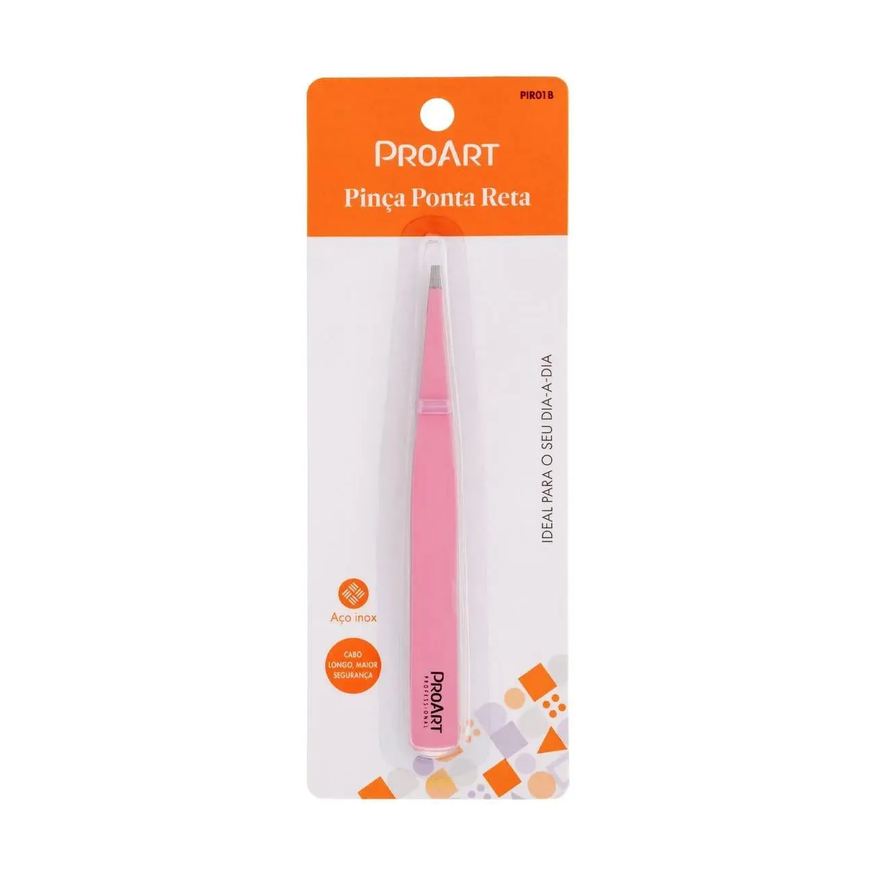 Ponta Pinça Reta Rosa- Proart