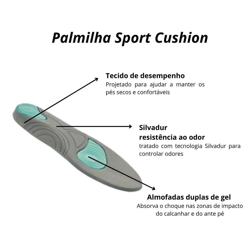 Sofcomfort Palmilha Sport Feminino 34 a 41 Chantal