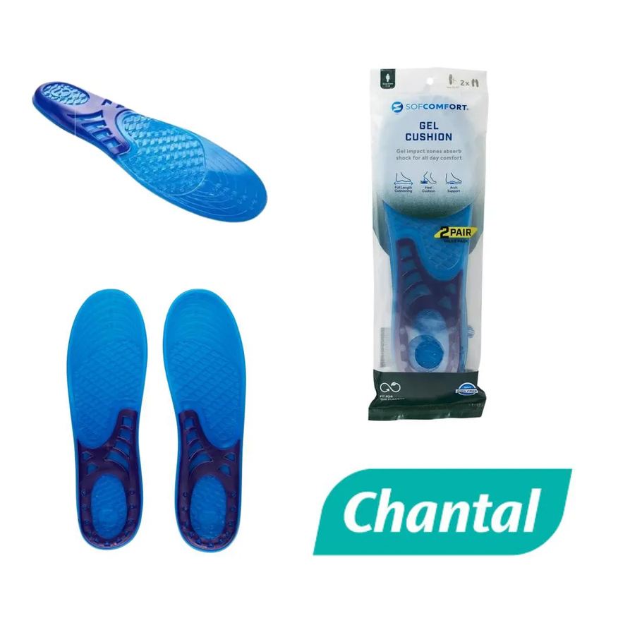 Sofcomfort Palmilha Cushioning Gel (2 Pares) Masculino 39 a 44 Chantal