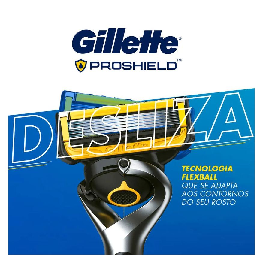 Gillette Aparelho de Barbear Fusion Proshield com 1 unidade