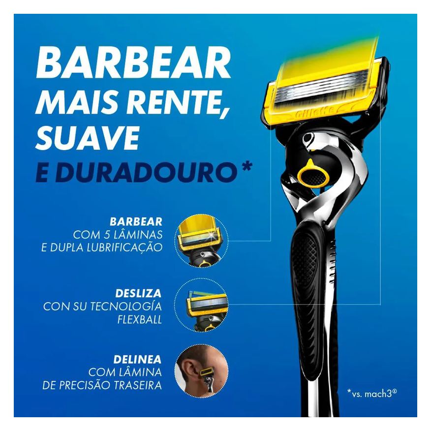 Gillette Carga para Aparelho de Barbear Fusion Proshield 2 unidades