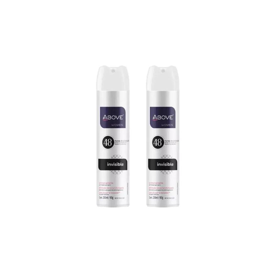 Above Desodorante Aero 150ml Fem Invisible Black White - Kit C / 2un