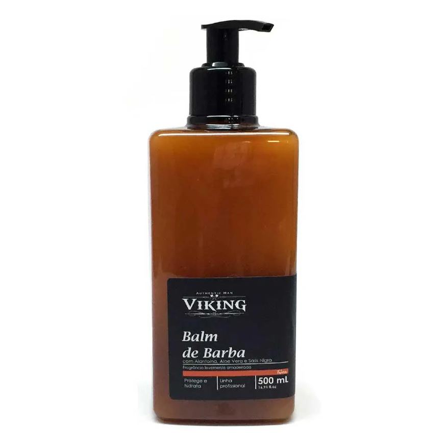 Viking Balm de Barba Terra 500ml Bancada Barbearia - Linha Profissional