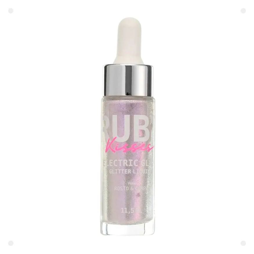 Kiss New York Glitter Líquido Rosto e Corpo Ruby Kisses Electric Glaze Unicorn Rrg01b