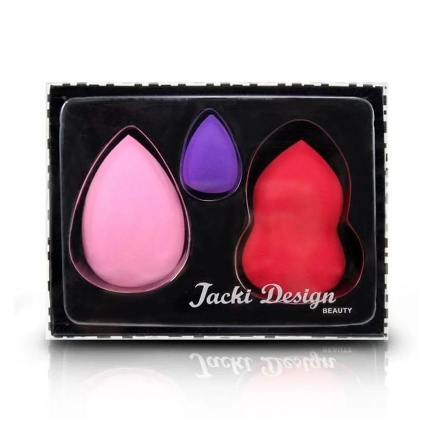 Jacki Design Kit com 3 Esponjas Rosa