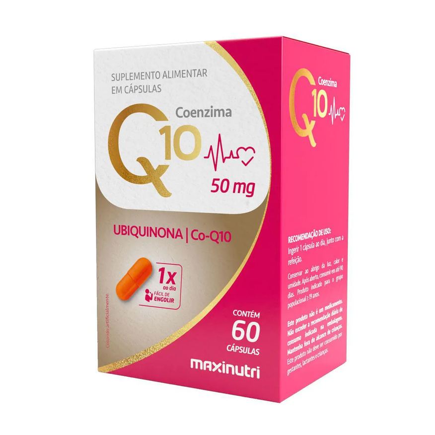 Maxinutri Coenzima Q10 Gold Ubiquinona 50mg 60 Cápsulas