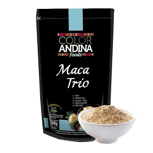 Color Andina Trio de Maca Peruana (preta, Vermelha E Amarela) Food, 100g