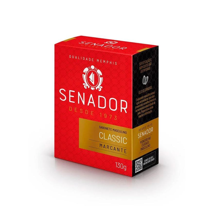 Senador Sabonete Classic 130g Embalagem com 12 unidades