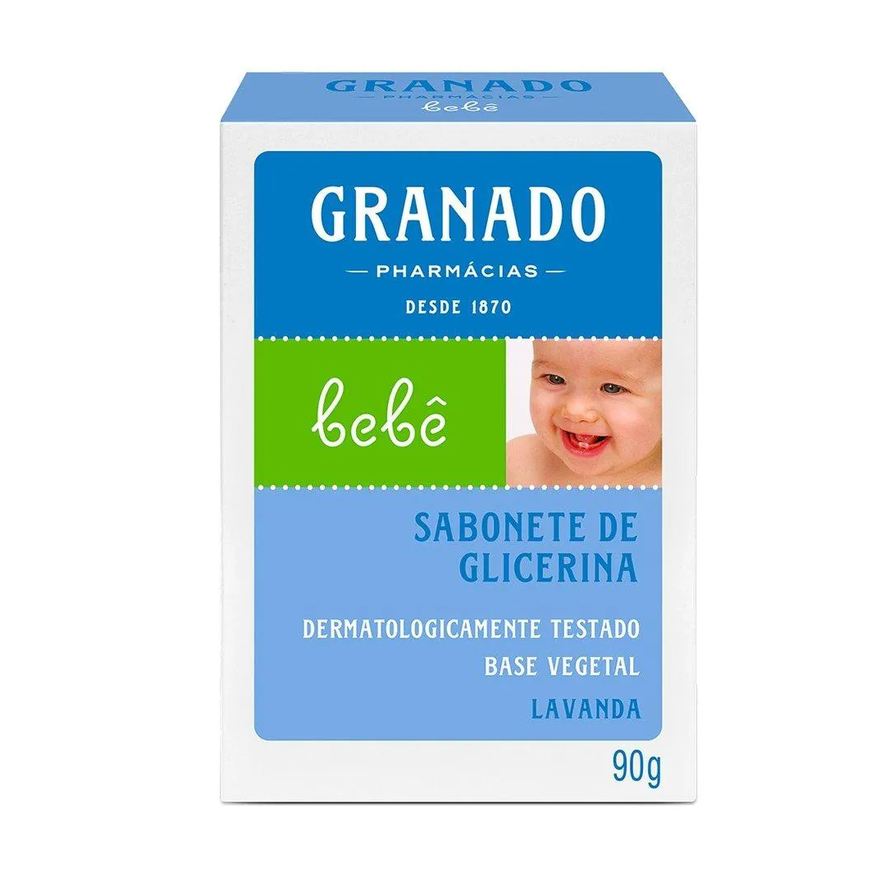 Granado Sabonete Glicerina Bebê Lavanda 90g -embalagem com 12 unidades