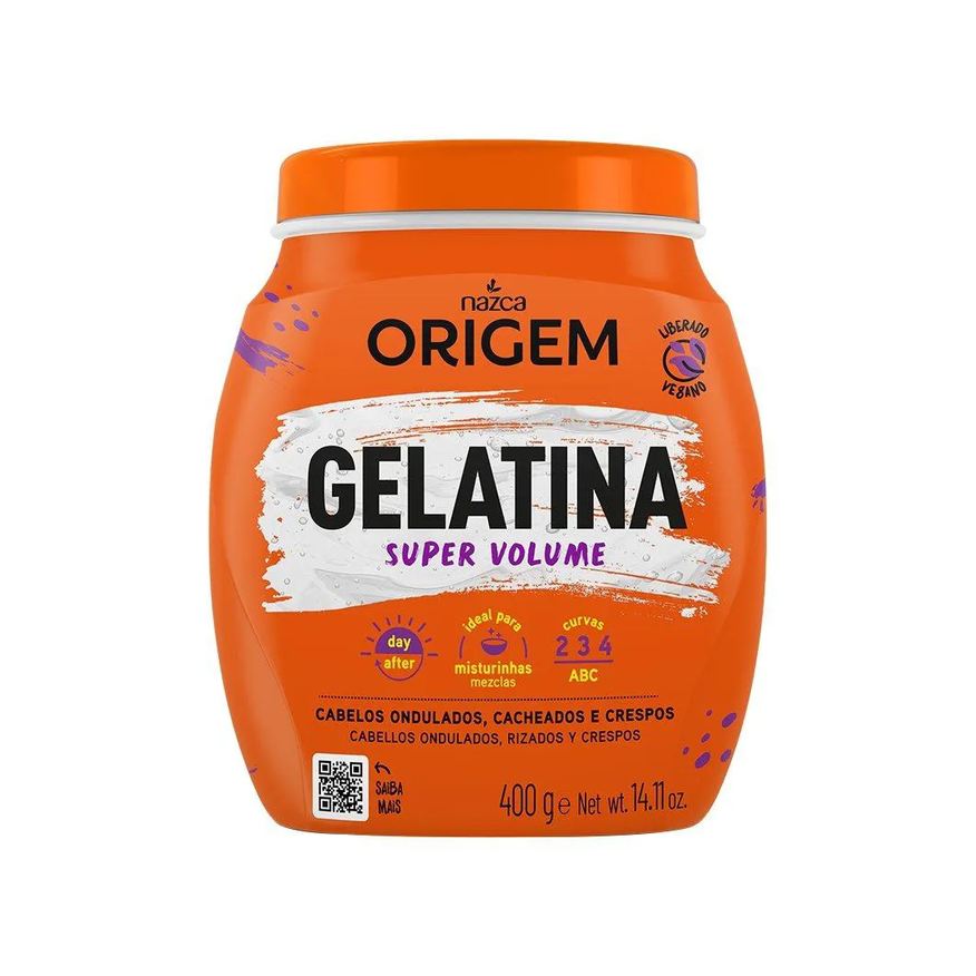 Origem Gelatina Capilar Super Volume 400g
