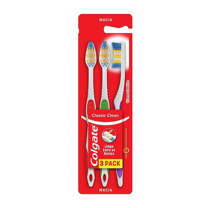Colgate Escova Dental Classic Clean Adulta Macia