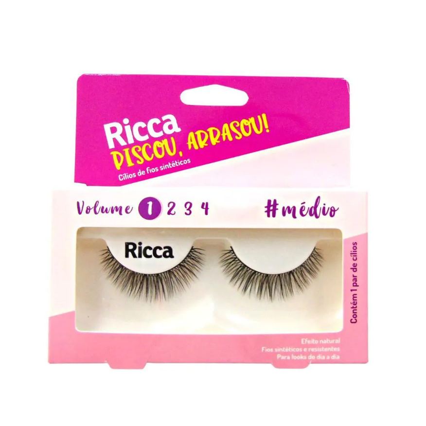 Big Universo Cílios Postiços Ricca Belliz Piscou,arrasou Vol:1 Médio Cód.2672