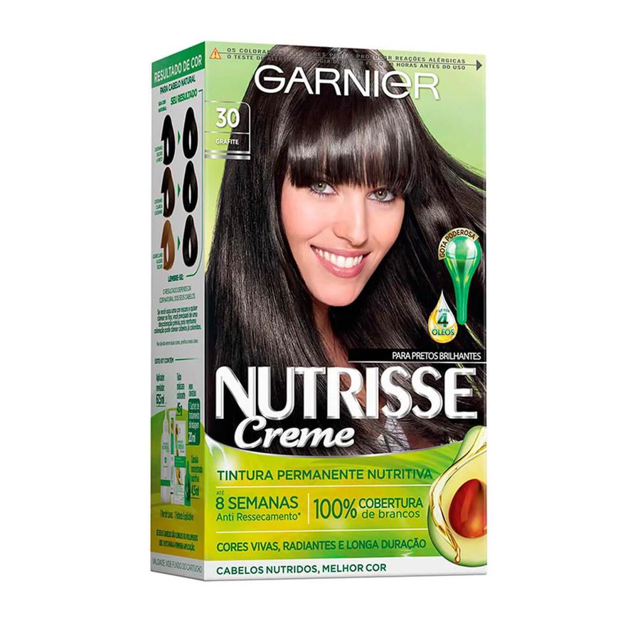 Nutrisse Tinta de Cabelo Permanente Creme - 30 Grafite