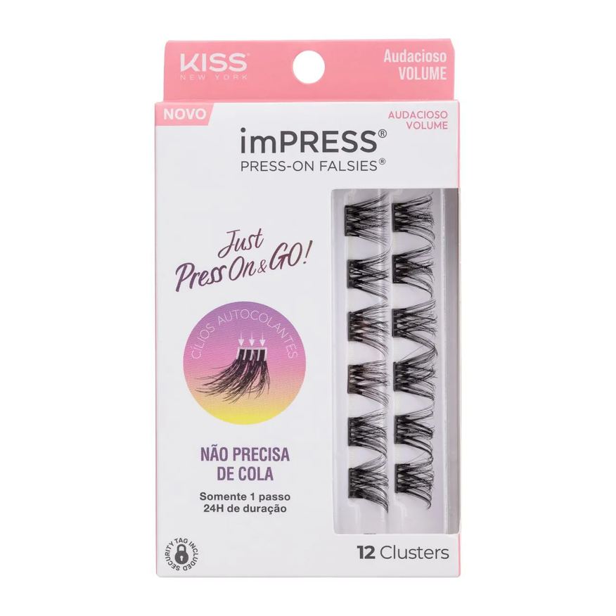 Kiss New York Cílios Postiços imPRESS Mini REFIL Audacioso Volume