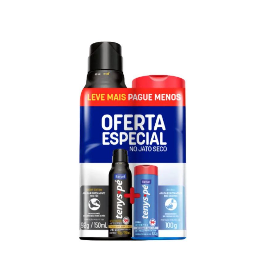 Tenys Pe Kit Tenys Pé 1 Talco Original 100g + 1 Jato Seco Sport 150ml