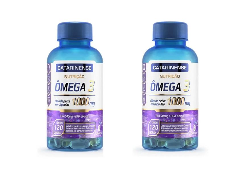 CATARINENSE KIT 2 SUPLEMENTO ÔMEGA 3 NUTRIçãO 120CPS