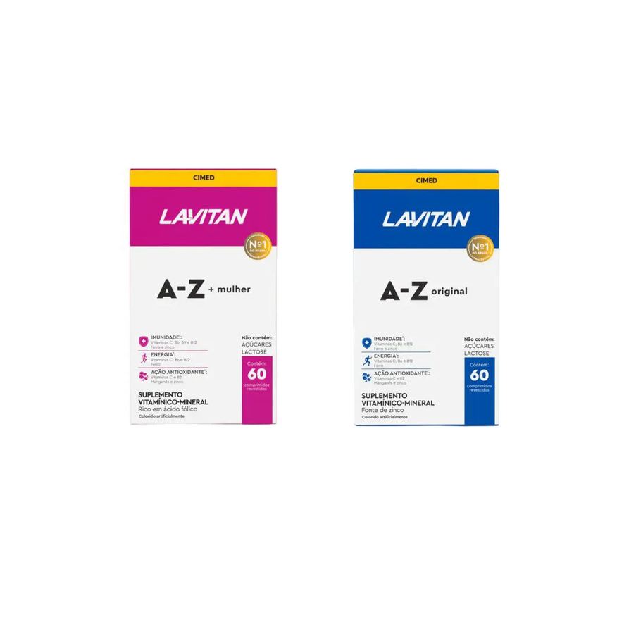 Cimed Kit Lavitan 1 A-z Mulher + 1 A-z Original - 60 Cpr