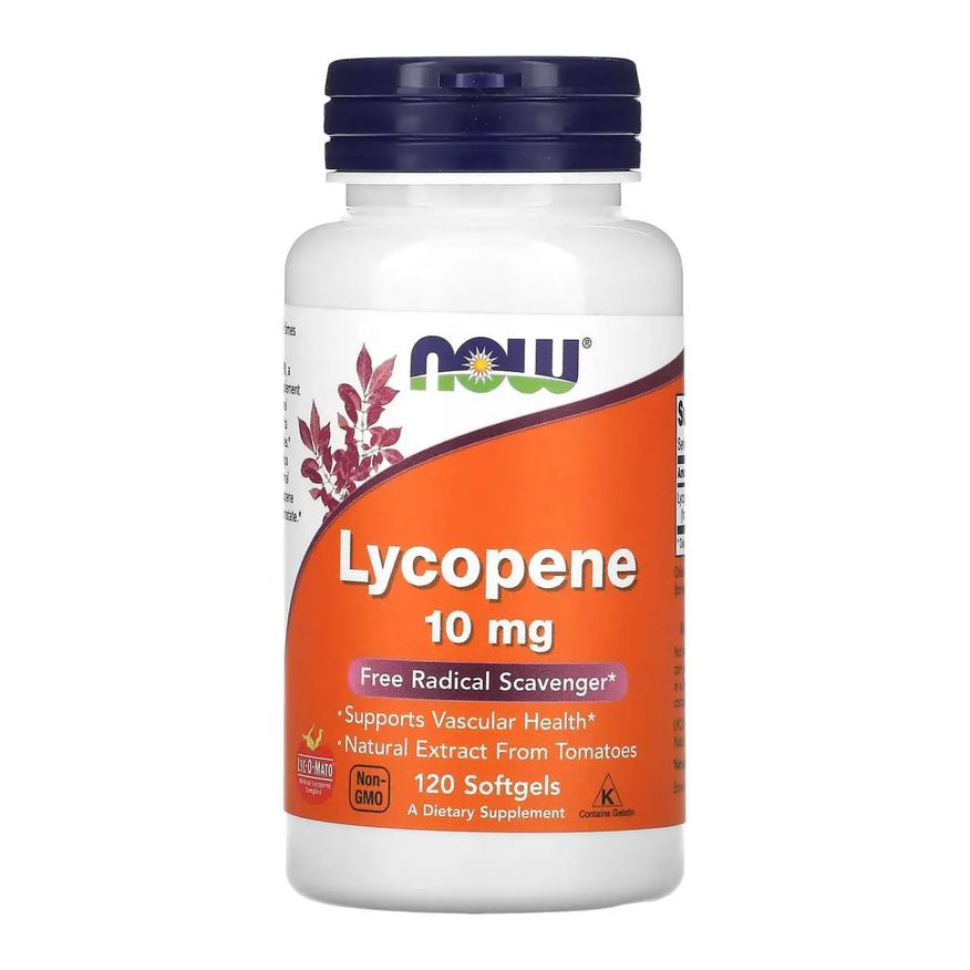 Now Foods Licopeno 10mg 120 Softgels