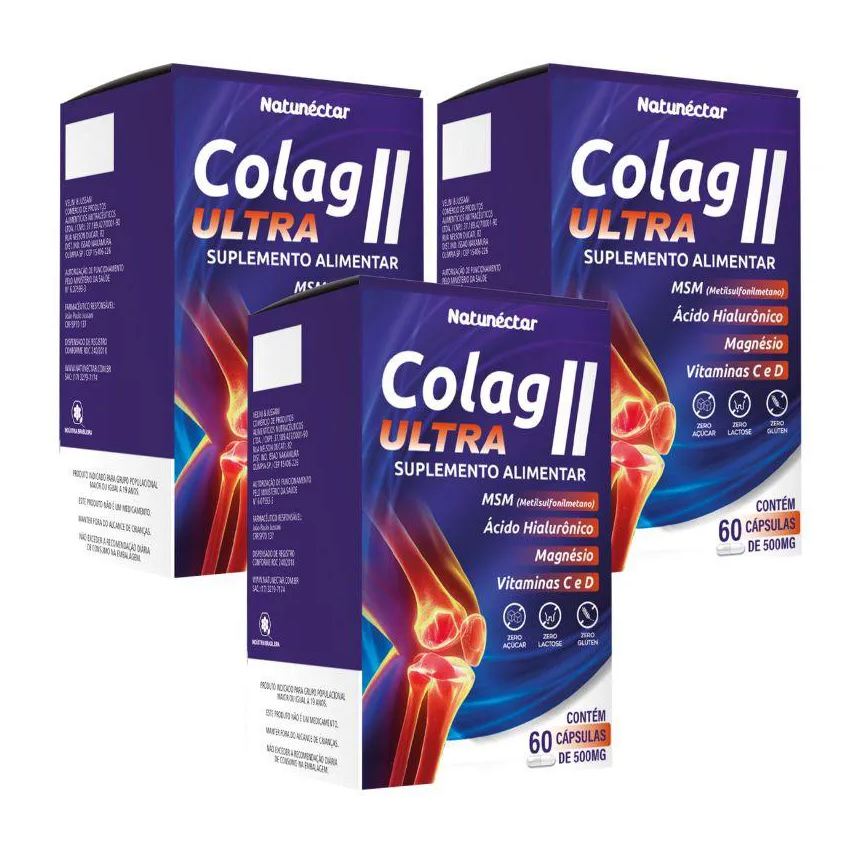 Natunéctar Kit Colag Ii Ultra Natunectar 500mg – 3 Unid (180 Cápsulas)