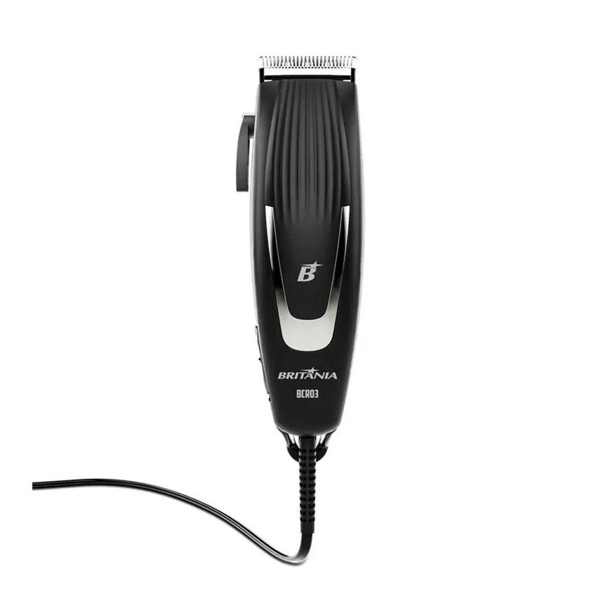 BRITâNIA MáQUINA DE CORTAR CABELO BCR03 - 18W, 9 ACESSóRIOS 110