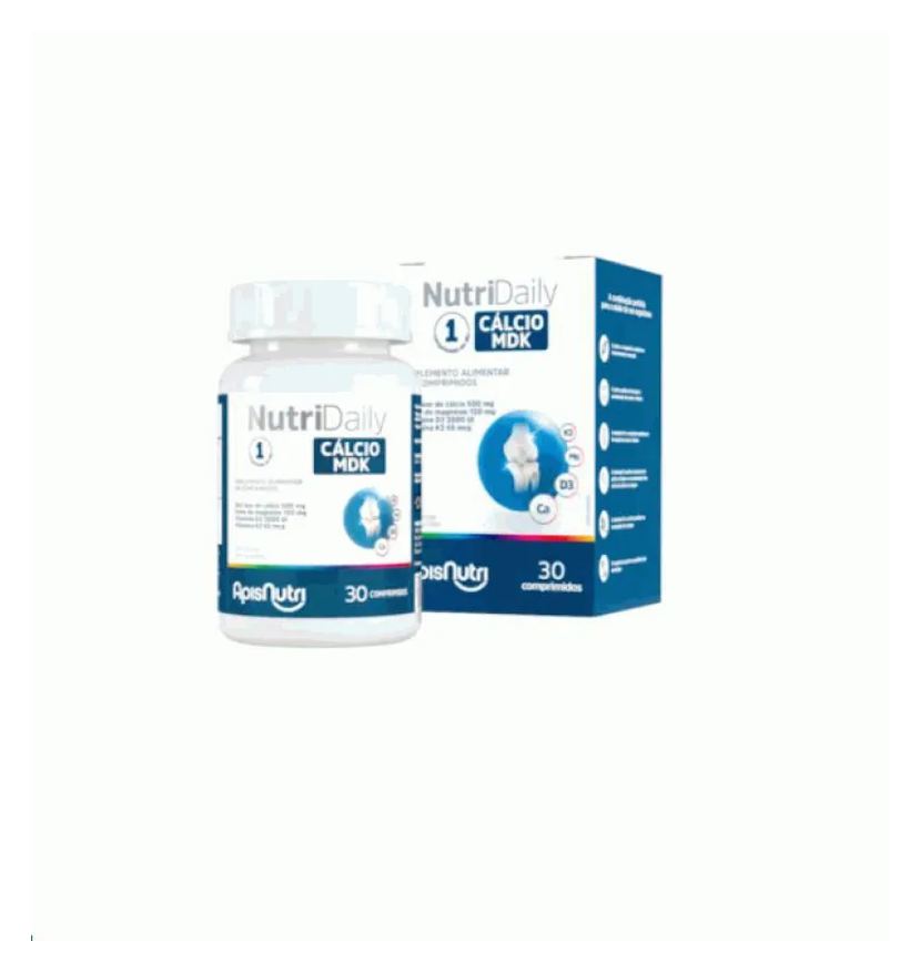 Apisnutri Nutri Daily Cálcio Mdk (30 cápsulas) - Padrão: Único