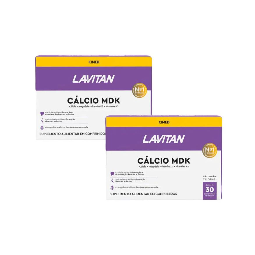 Cimed Kit 2 Lavitan Cálcio Mdk - 30 Cpr