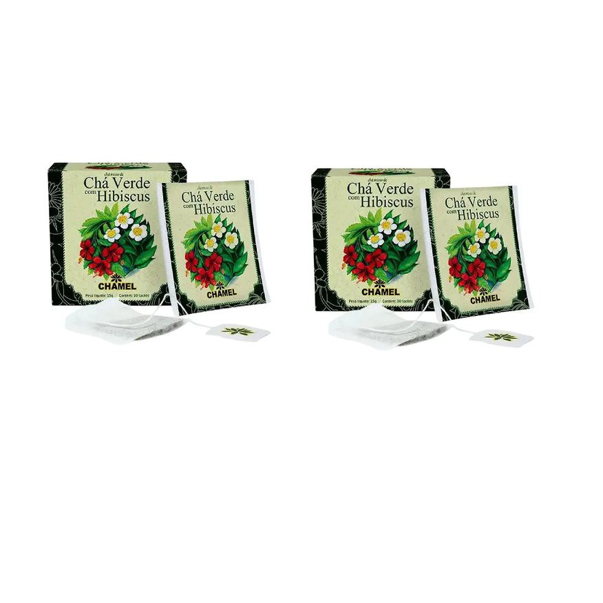 Chamel Kit 02 Caixa com 10un de Sachê de Chá Energize 15g