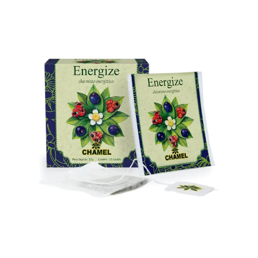 Chamel Caixa com 10un de Sachê de Chá Energize 15g