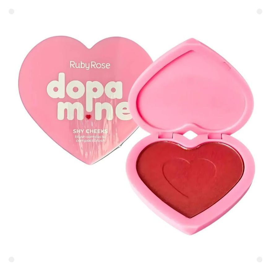 Ruby Rose Blush Compacto Dopamine Shy Cheeks Pinky Promise Hb-f1002-3