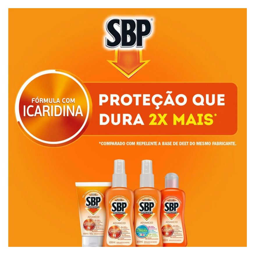 Sbp Repelente Advanced Loção Com Icaridina - 175ml