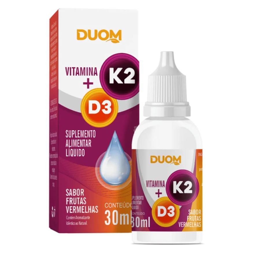 Duom Vitamina K2 + D3 Sabor Frutas Vermelhas 30ml