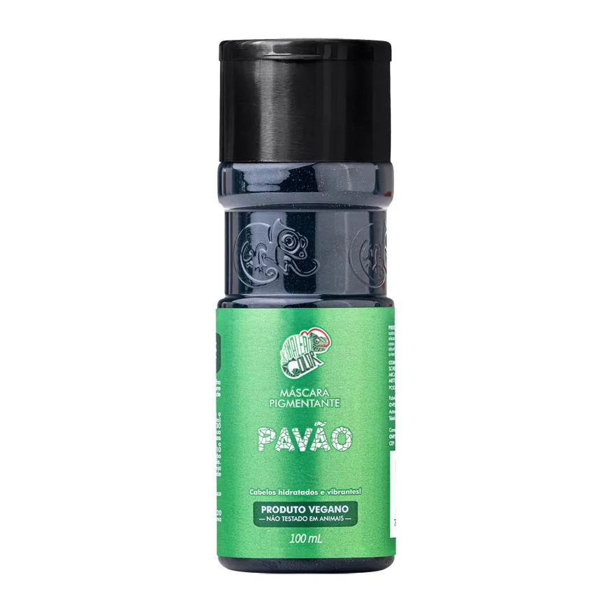 Kamaleão Color Máscara Tonalizante Pavão Verde 100ml